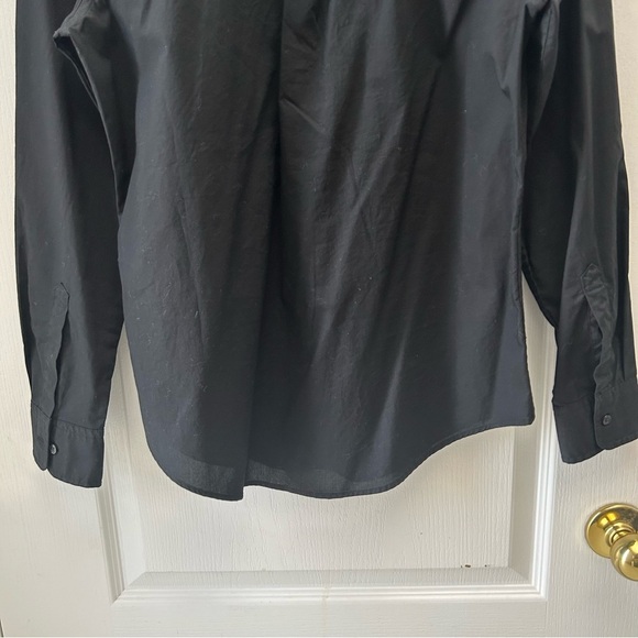 GAP Women’s Perfect Shirt Long Sleeve Cotton Button Down True Black Size XS NWT - Picture 8 of 13
